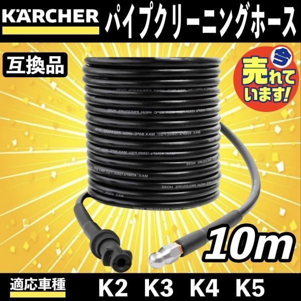 KAERCHER(ケルヒャー) 整備用品 洗浄機 高圧洗浄機用パイプクリーニングホース20m(外径16mm) 耐圧12MPa 63900280  生活家電用アクセサリー・部品