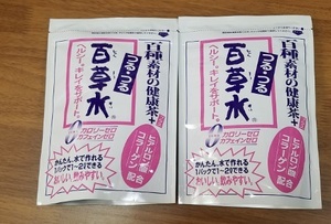 健康茶つるつる百草水22包(5g×11包×2袋)百草茶ホットでも冷茶でも簡単ティーバッグタイプ