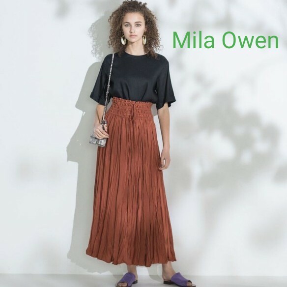 Mila Owen　プリーツスカート ウエストゴム