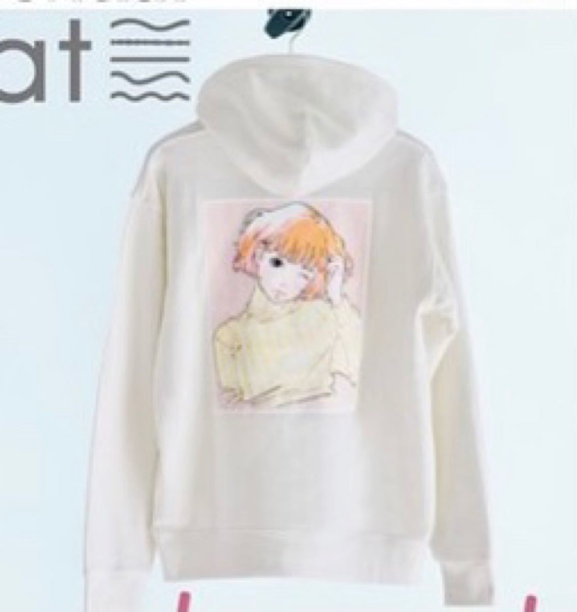 overprintパーカーLサイズPOP ART Hoodie(ん) なえなの 【人気商品