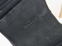 高級 BALLY バリー サイドゴア スエードレザー ラバーソール ブーツ 黒 靴 サイズ7D_画像7