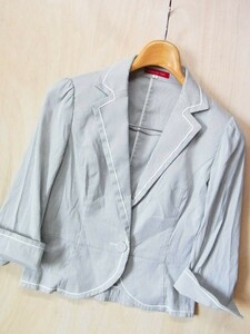  beautiful APUWEISER-RICHEapwai The - Hickory stripe tailored jacket size 2