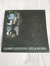 Gibert O'sullivan　Life & Rhymes　ギルバート・オサリヴァン　英盤　歌詞付き_画像1