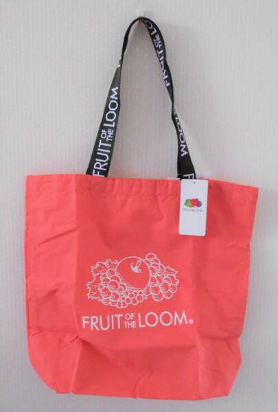 【新品】FRUIT OF THE LOOM×果汁グミ　コラボ　パッカブル　トートバッグ　ピンク　エコバッグ