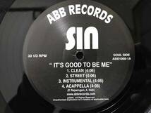 Sin / It's Good to Be Me // Man On The Mic / With You // ABB Records_画像2