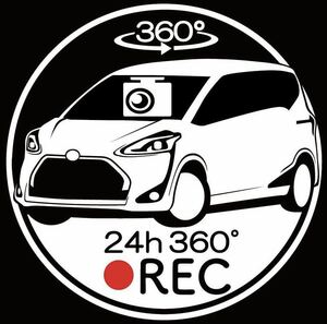  free car make modification possibility Toyota Sienta do RaRe ko drive recorder sticker 