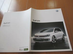 庫34831　カタログ ■Volkswagen　●ＧＯＬＦ　ＧＴＩ●2010.7　発行●24　ページ