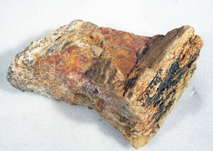 天然石 茶色系 約15cm×14.5cm×6.5cm 水槽装飾品 アクアリウムなどに　[VK534]