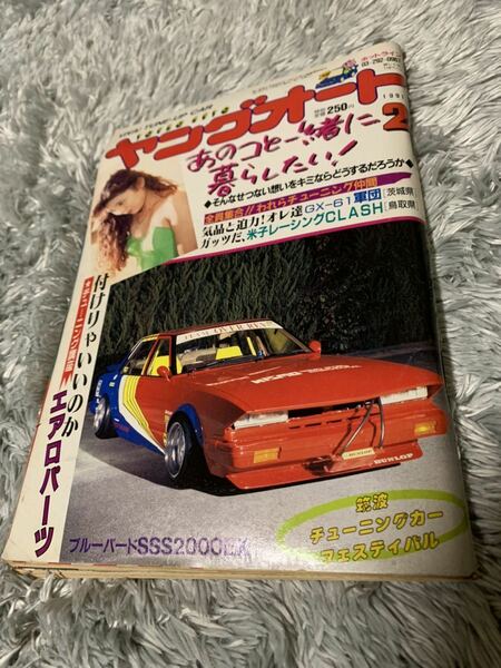 ヤングオート 1991年2月号 暴走族 旧車會 当時物 旧車 当時 旧車會 族車 街道レーサー 旧車 暴走 グラチャン 正月仕様 ライダーコミック