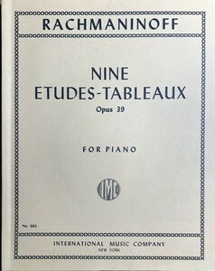 ラフマニノフ 絵画的練習曲 「音の絵」 Op.39 輸入楽譜 Rachmaninoff Nine etudes tableaux for piano インターナショナル　international