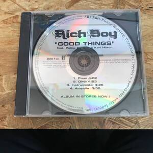 奥棚◎ HIPHOP,R&B RICH BOY - GOOD THINGS INST,シングル,RARE CD 中古品