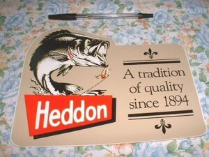 Heddon/へドン/貴重になった/年代物ステッカー/シール/裏台紙汚れ　※ ヤフーショッピングストア/レア物商会・健美堂でも大量出品中