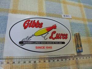Gibbs Lures/ギブスルアー！珍しい楕円ステッカー・シール☆