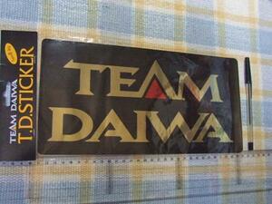 TeamDaiwa/ team Daiwa! large gold character. / mirror / sticker / seal * Yahoo! shopping store / rare thing association *. beautiful . also large amount exhibiting!