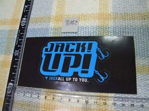 Jackallbros/ジャッカル/Jacck UP/ブルー/型抜き/ステッカー/シール　※ ヤフーショッピングストア/レア物商会・健美堂でも大量出品中！