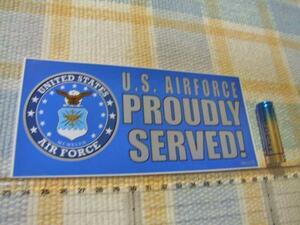 USAF米空軍！PROUDLY SERVEDのステッカー・シール☆