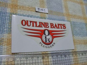 アウトラインベイツ/OUTLINE BAITS/OLB/ステッカー/シール/B ※ ヤフーショッピングストア/レア物商会・健美堂でも大量出品中！