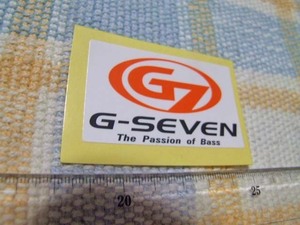 G-SEVEN/G7/ステッカー/シール/白　※ヤフーショッピングストア/レア物商会・健美堂でも大量出品中！