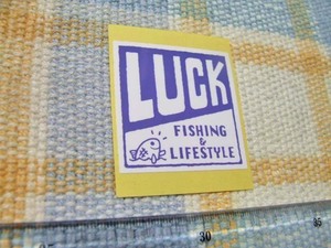 LUCK Fishing&Lifestyle/滋賀県/ステッカー/シール/A ※ヤフーショッピングストア/レア物商会・健美堂でも大量出品中！