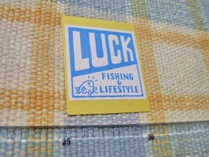 LUCK Fishing&Lifestyle/滋賀県/ステッカー/シール/D ※ヤフーショッピングストア/レア物商会・健美堂でも大量出品中！