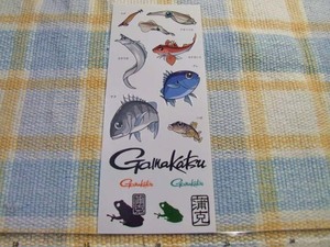 がまかつ/Gamakastu/蒲克/お魚/シート/ステッカー/シール　※ ヤフーショッピングストア/レア物商会・健美堂でも大量出品中！