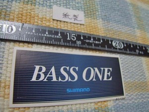 シマノ/Shimano/BASS ONE/紙製/ステッカー/シール※ヤフーショッピングストア/レア物商会・健美堂でも大量出品中