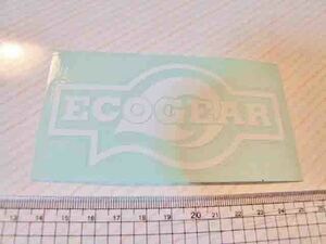 Ecogear/エコギア！白/型抜き/ステッカー/シール　※ ヤフーショッピングストア/レア物商会・健美堂でも大量