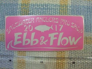 Ebb & Flow/エブアンドフロー/２０１７/ピンク/ステッカー/シール ※　ヤフーショッピングストア/レア物商会・健美堂でも大量出品中！