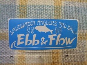 Ebb & Flow/エブアンドフロー/２０１８/ブルー/ステッカー/シール ※　ヤフーショッピングストア/レア物商会・健美堂でも大量出品中！