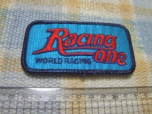 RacingOne/F１/ワールドレーシング/ワッペン/エンブレム　※ ヤフーショッピングストア/レア物商会・健美堂でも大量出品中！