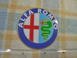  Alpha Romeo (Alfa Romeo)/ sticker / seal * Yahoo! shopping store / rare thing association *. beautiful . also large amount exhibiting 