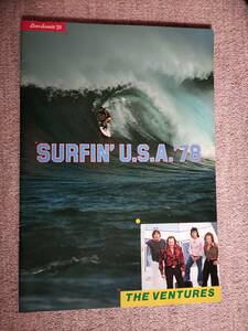 THE VENTURES ベンチャーズ SURFIN' U.S.A. '78 パンフレット