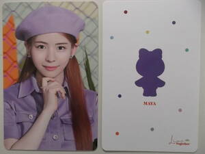 a148{ trading card }[MAYA(maya)]NiziU SEASON*S GREETINGS 2022 *Live Together~ photo card unused goods * uniform carriage *