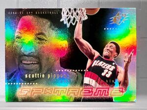 SP Insert 00 Upper Deck SPX Scottie Pippen スコッティ ピッペン NBA Bulls シカゴ ブルズ Michael Jordan 同僚 Panini バスケ Blazers