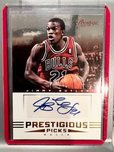 超絶レア背番号#21入 RC Auto 12 Panini Prestige Jimmy Butler ジミー・バトラー NBA ルーキー サイン Bulls Heat ヒート All-star バスケ