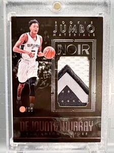 All-star最高級/99 RC Jumbo Patch 16 Panini Noir Dejounte Murray デジャンテ・マレー ルーキー NBA ユニフォーム スパーズ Spurs バスケ