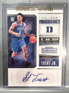 SSP RC Auto 18 Panini Gary Trent Jr. ゲイリー・トレント・ジュニア NBA ルーキー サイン Duke ユニフォーム ラプターズ Raptors バスケ