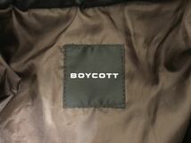 本物ボイコットboycottウエスタンナイロンリブパーカージャケットメンズ2M黒ブラック_画像4