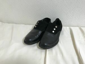 本物ハレHAREレザービジネスシューズスリッポン靴ブーツ旅行トラベルメンズ黒ブラック日本製L27cm