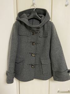 ★size 1★ニーム NIMES ショートダッフルコート フード 厚手 ウール グレー