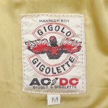 即決★GIGOLO GIGOLETTE★メンズM レザーシャツ ジゴロジレット ACDC ベージュ 本革 ライダースジャケット 本皮 パンク ロック ツーリング_画像6