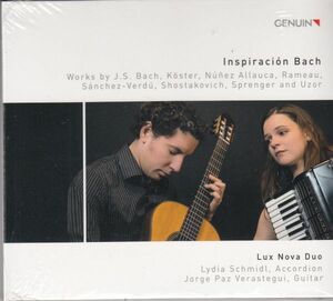 [CD/Genuin]バッハ:前奏曲ト短調(組曲第3番BWV.808から)&前奏曲ニ長調(無伴奏チェロ組曲第8番BWV.1012から)他/ルクス・ノヴァ・デュオ 2020