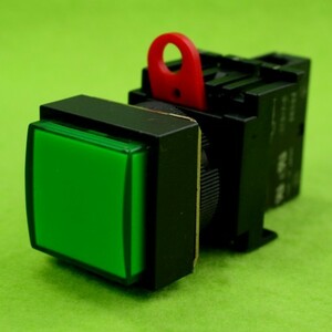 オムロン(OMRON) LED表示灯 M22-CG-T2(φ22,正方形,LED,AC220V)緑