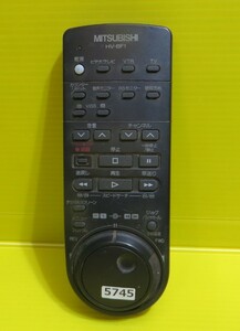 即発送 AU-5811■MITSUBISHI　三菱 VHSビデオリモコン　HV-BF1■　動作品　保証付