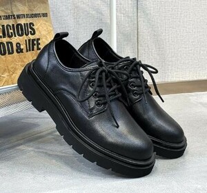 [24.5cm]D54A* new goods men's oxford shoe race up fashion . left right .. not casual holiday style 