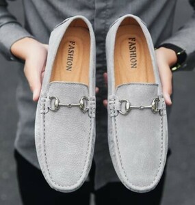 [27.0cm]2090C новый товар мужской Loafer обувь для вождения замша легкий casual deck shoes .. надеть обувь удобный 