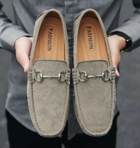 [24.5cm]2090A new goods men's Loafer driving shoes suede light weight casual deck shoes .. put on footwear convenience 