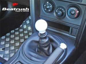 【LAILE/レイル】 Beatrush シフトノブ Type-Q45BR M12×1.25P φ45mm ジュラコン/White 86/BRZ/WRX STi/スイフトスポーツ [A91212W-QBR]