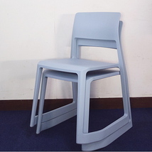 【Vitra】ヴィトラ Tip Ton Chairs ティプ トン チェア (アイスグレー)【2脚】スタッキングチェア オフィス/ミーティング 2015年製 USED_画像8