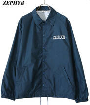 L 新品【ZEPHYR COMPETITION TEAM ZEPHYR Coach Jacket 21SW-ZEPH-10 NAVY ゼファー コーチジャケット ゼファー ナイロンジャケット】_画像3